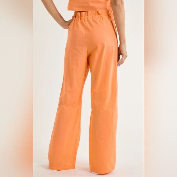 #431 🛑S,M,L BOHO CHIC WIDE LEG PANTS & CROP TOP 2pc SET - Picture 7 of 8